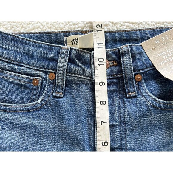 MADEWELL The Curvy Perfect Vintage Jean Blue Decatur Wash Tapered Leg Size 23 - Picture 9 of 11
